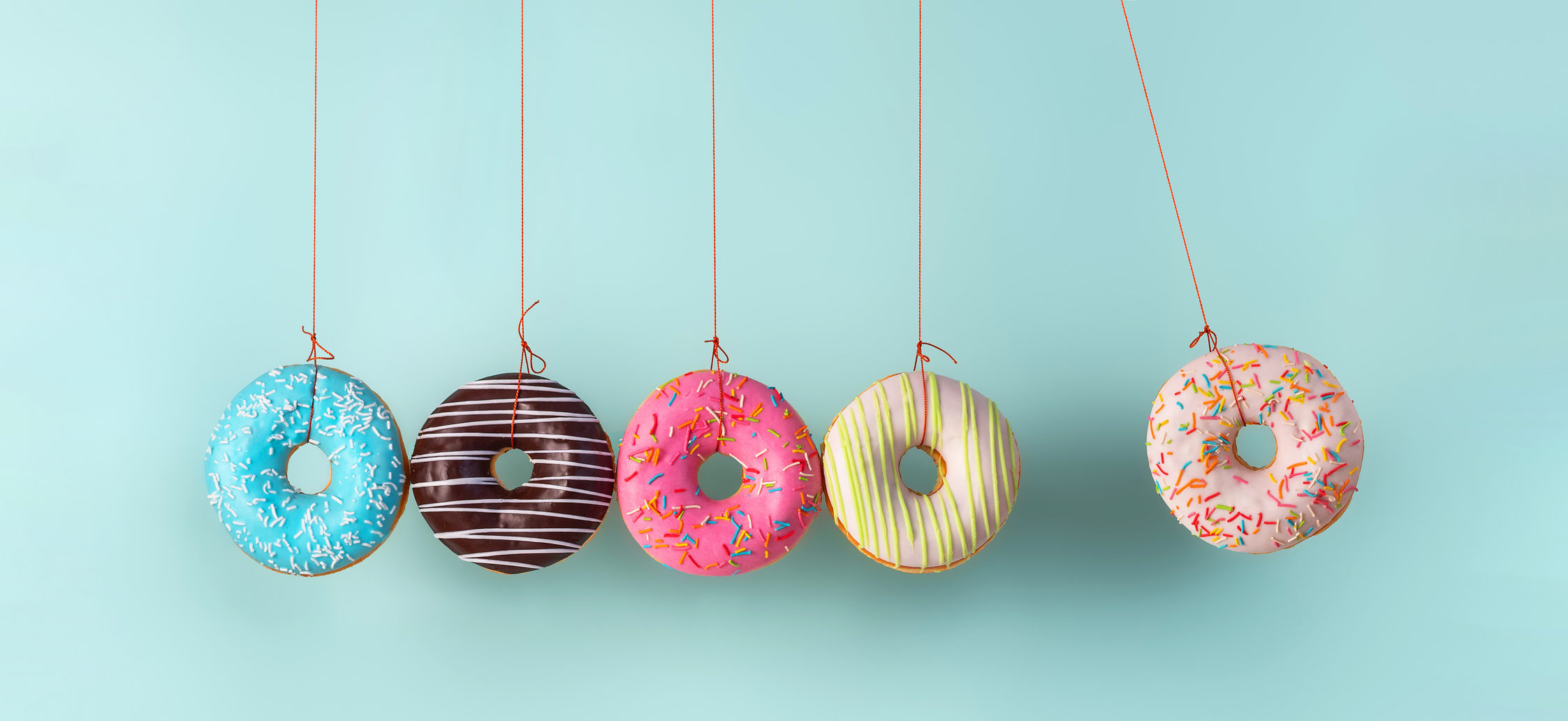 Collision balls made from donuts