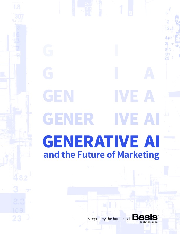 Generative AI and the Future of Marketing report cover