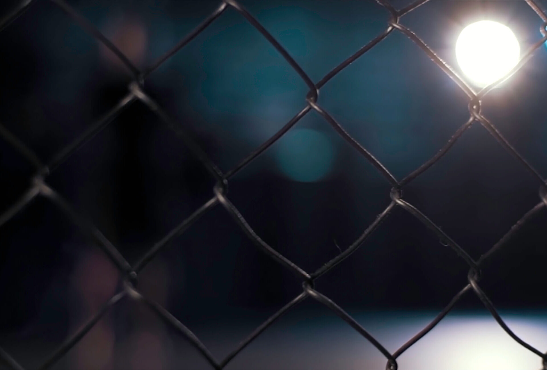 Chain link fence looking into a fighting ring