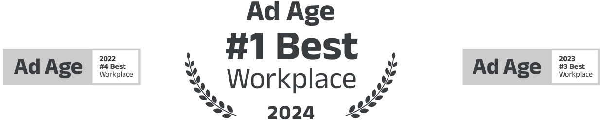 Ad Age #1 Best Workplace award